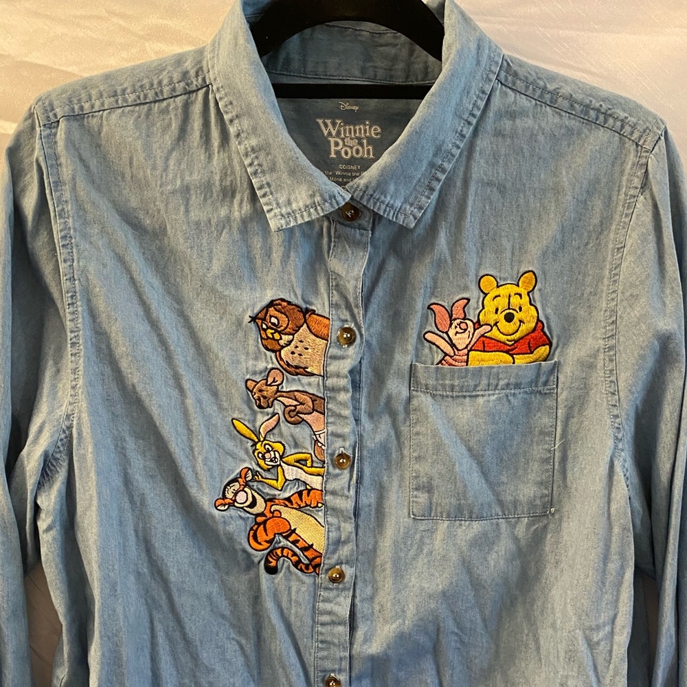 Disney -Winnie The Pooh Jean Button Down Boxlunch